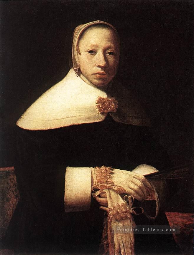 Portrait d’une femme Golden Age Gerrit Dou Peintures à l'huile